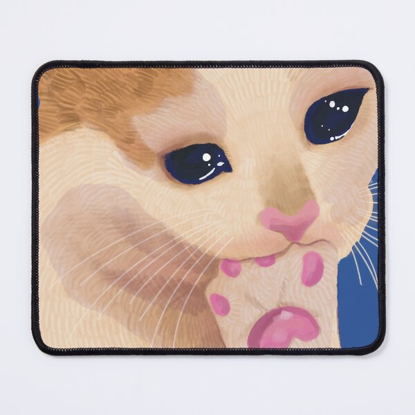 Item preview, Crying Cat Meme designed and sold by Blank Pepper Art.