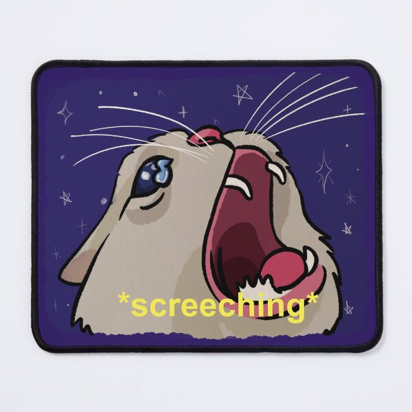 Item preview, Screeching Screaming Cat meme designed and sold by Blank Pepper Art.