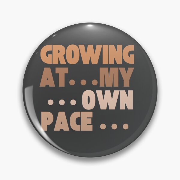 Item preview, Growing At My Own Pace Typography Design | Self Growth Motivation Mental Health Aesthetic designed and sold by Qosz Collective.