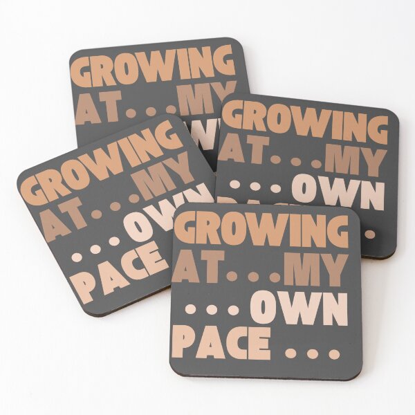 Item preview, Growing At My Own Pace Typography Design | Self Growth Motivation Mental Health Aesthetic designed and sold by Qosz Collective.
