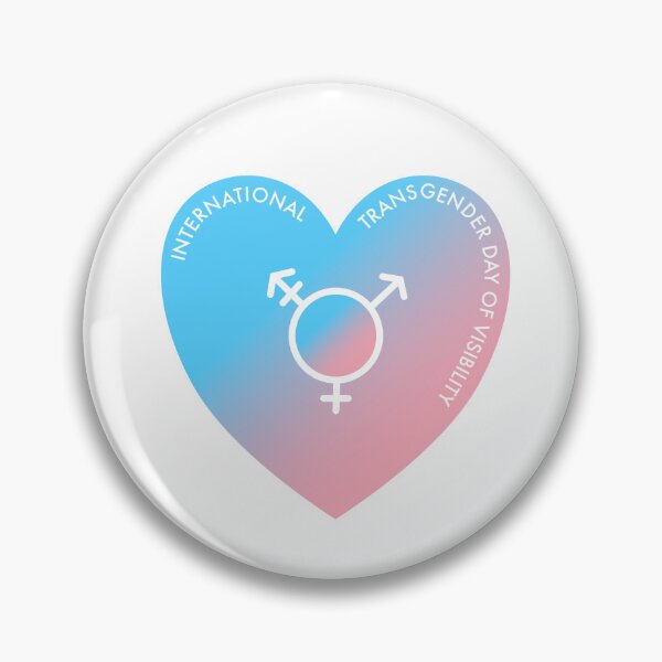 Item preview, International Transgender Day of Visibility Pink and Blue Heart  designed and sold by Renée Nicole Gray.
