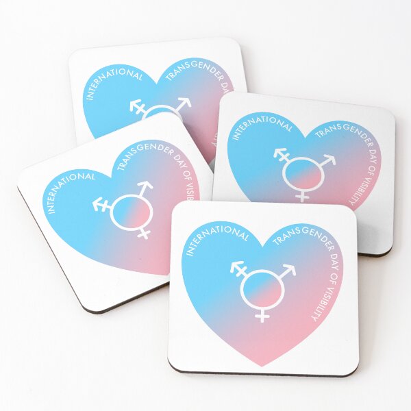 Item preview, International Transgender Day of Visibility Pink and Blue Heart  designed and sold by Renée Nicole Gray.