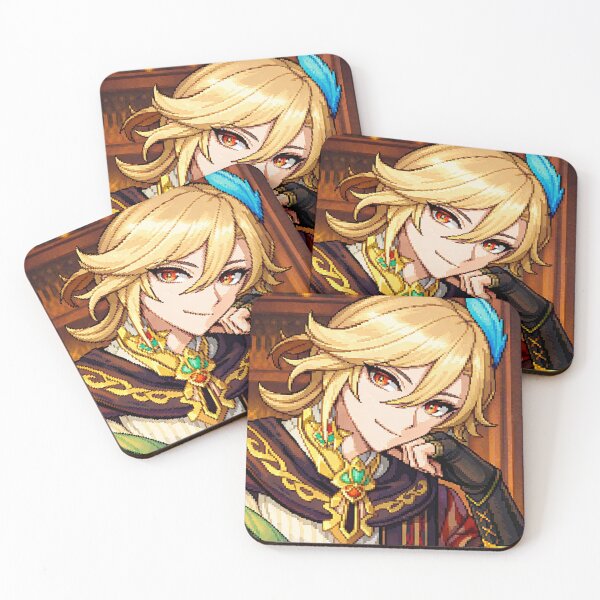 Item preview, genshin kaveh pixel art designed and sold by lilypadblue.
