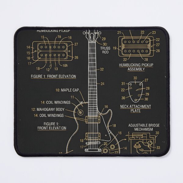 Item preview, Vintage Electric Guitar Patent Art - Classic Rock Schematic designed and sold by GreatPeopleMind.