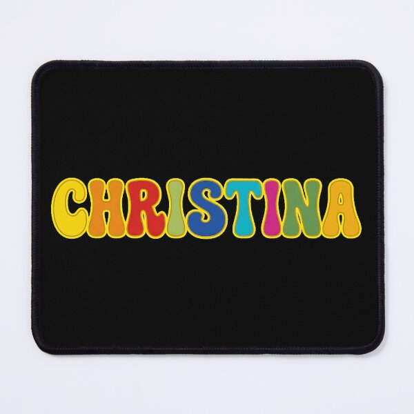 Item preview, ❤️ Christina Personalized Name Wavy Retro Shirt, Coffee Mug, Sticker Gift designed and sold by HelixPedia.