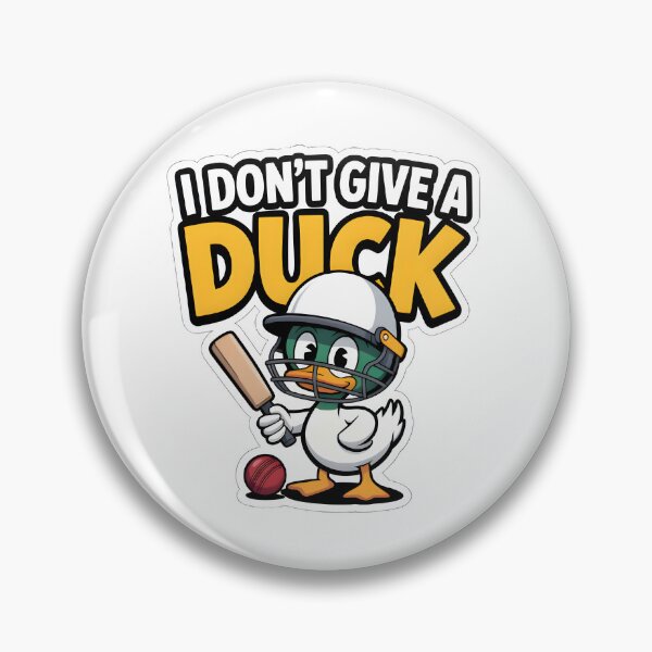 Item preview, Funny Cricket Duck Sticker – “I Don’t Give a Duck” Meme Design | Cricket Humor Sticker for Fans designed and sold by TheCreatorKit.
