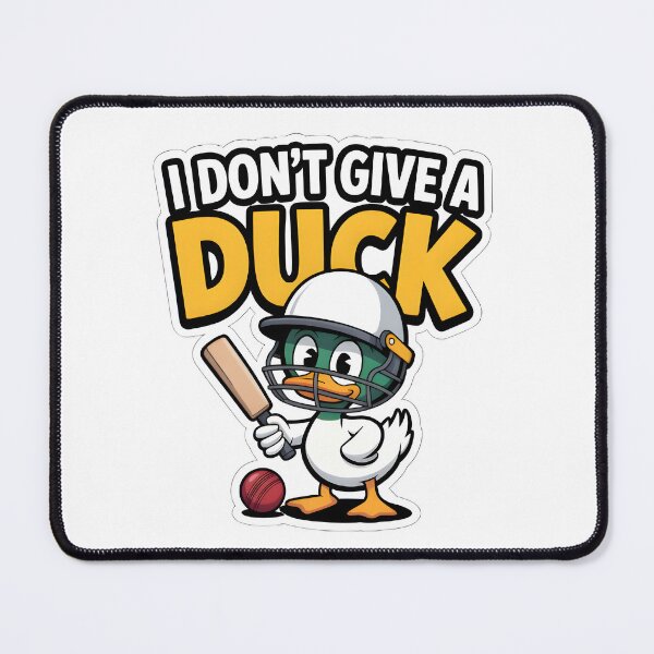 Item preview, Funny Cricket Duck Sticker – “I Don’t Give a Duck” Meme Design | Cricket Humor Sticker for Fans designed and sold by TheCreatorKit.