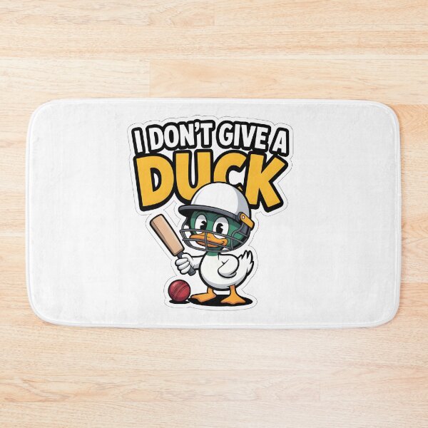 Item preview, Funny Cricket Duck Sticker – “I Don’t Give a Duck” Meme Design | Cricket Humor Sticker for Fans designed and sold by TheCreatorKit.