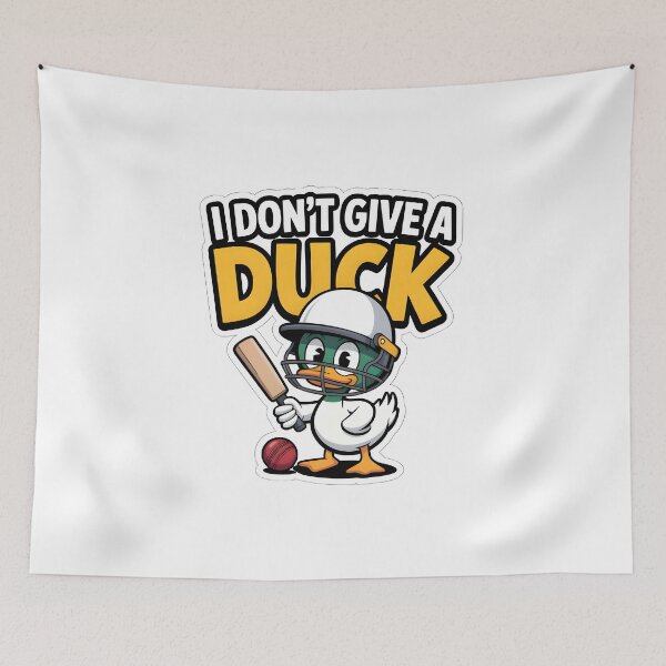 Item preview, Funny Cricket Duck Sticker – “I Don’t Give a Duck” Meme Design | Cricket Humor Sticker for Fans designed and sold by TheCreatorKit.