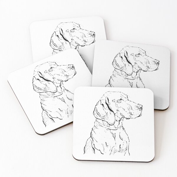 Item preview, Vizsla Dog Drawing | Vizsla Dog Lover Gift | Loyal Hunting Dog Line Art Print designed and sold by ArtofDogsbySeb.