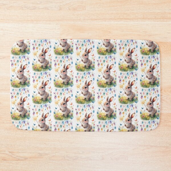 Item preview, Magical Watercolor Easter Bunny with Wand and Eggs designed and sold by TatiK-Treasures.