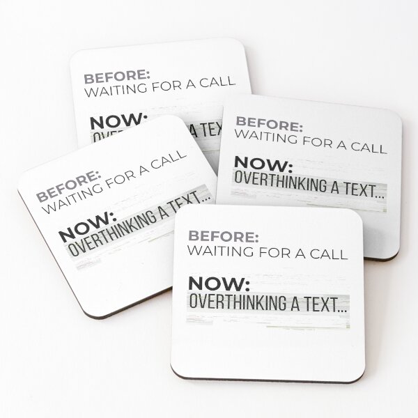 Item preview, Overthinking a Text – Modern Dating Retro Humor Design designed and sold by TeeAauthenticF.