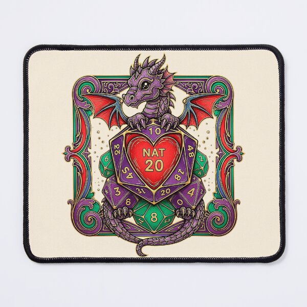 Item preview, Art Nouveau Nat 20 Dragon designed and sold by SholoStudio.