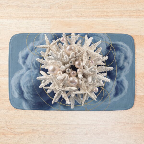 Item preview,  Luxurious White Coral and Pearls on Midnight Blue designed and sold by Thalassora.