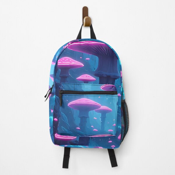 Item preview, Neon Mushroom Forest Landscape | Neon Mycology - Specimen GEO-S33g designed and sold by Aethereal Labs.