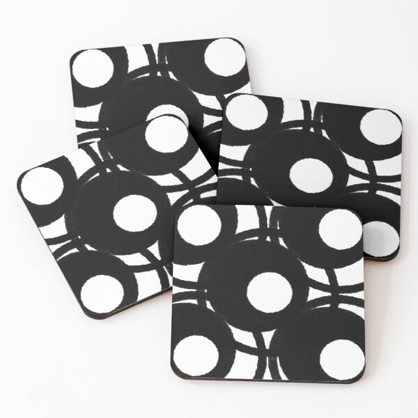 Item preview, Black and white circle art designed and sold by SeamlessDsign.
