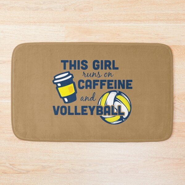 Item preview, Girl Runs on Caffeine and Volleyball designed and sold by 2nd Star Art.