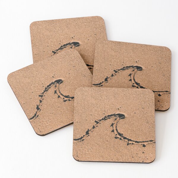 Item preview, Minimal Wave Drawing Etched in Sand designed and sold by Arturo Daniel Garcia Palomo.