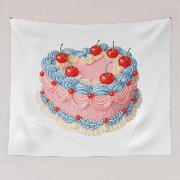 Item preview, Aesthetic Yummy Cherry Buttercream Cake designed and sold by scicilysimonee.