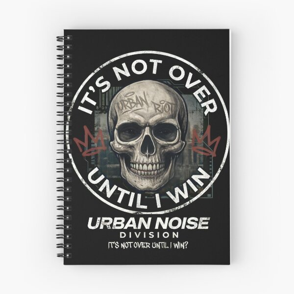 Item preview, It’s Not Over Until I Win Skull T-Shirt – Motivational Streetwear Graphic designed and sold by apex.vibe.