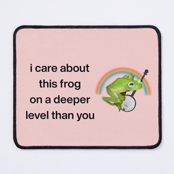 Item preview, i care about this frog on a deeper level than you designed and sold by extramediium.