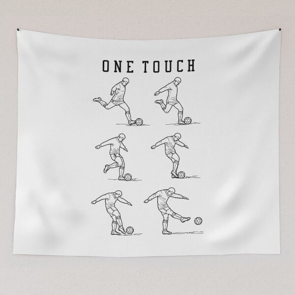 Item preview, Soccer Player One Touch Kick Striker Funny Football Diagram designed and sold by GrandeDuc.