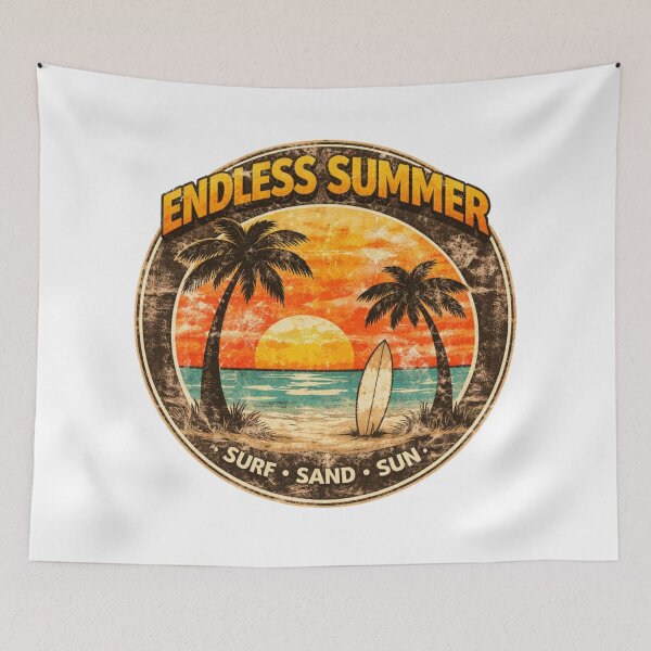 Item preview, Endless Summer Round designed and sold by CrazyGirlllc.