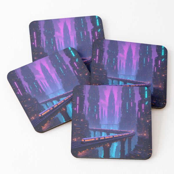 Item preview, Neon Landscape Transit Cityscape | Neon Transit - Specimen GEO-S503 designed and sold by Aethereal Labs.