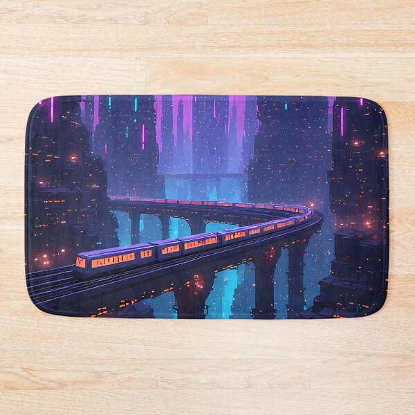 Item preview, Neon Landscape Transit Cityscape | Neon Transit - Specimen GEO-S503 designed and sold by Aethereal Labs.