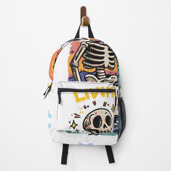 Item preview, Funny Skeleton Summer Vacation Living My Best Death Beach Vibes Retro Sunset Design designed and sold by Region.