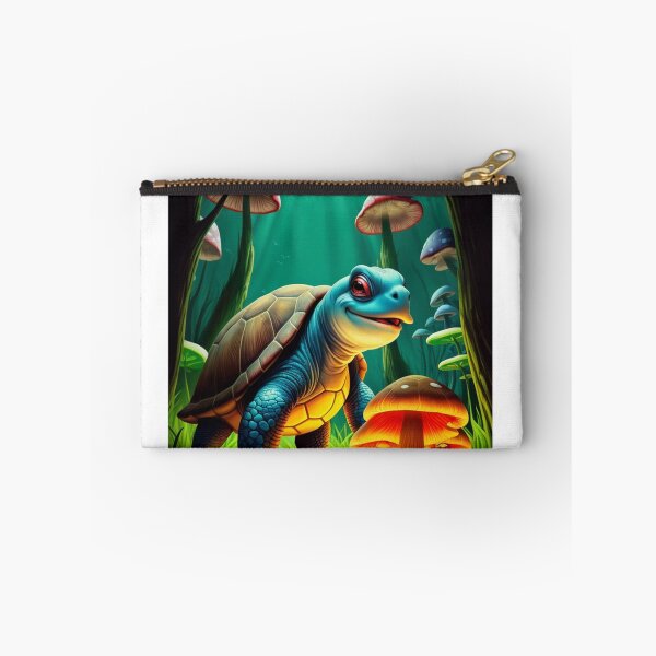 Item preview, Psychedelic Turtle with Mushrooms – Colorful Cartoon Sticker Design designed and sold by IosArt.