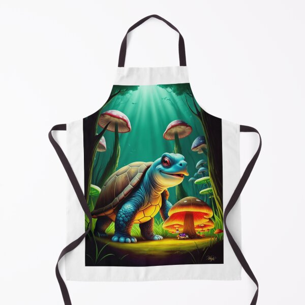 Item preview, Psychedelic Turtle with Mushrooms – Colorful Cartoon Sticker Design designed and sold by IosArt.