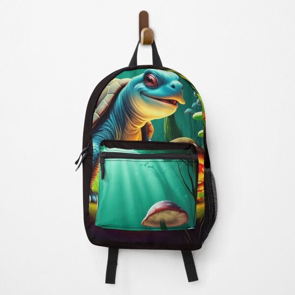 Item preview, Psychedelic Turtle with Mushrooms – Colorful Cartoon Sticker Design designed and sold by IosArt.
