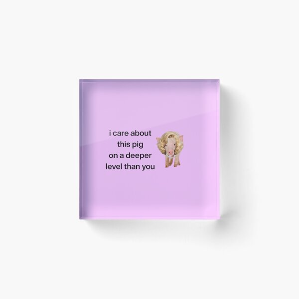 Item preview, i care about this pig on a deeper level than you designed and sold by extramediium.
