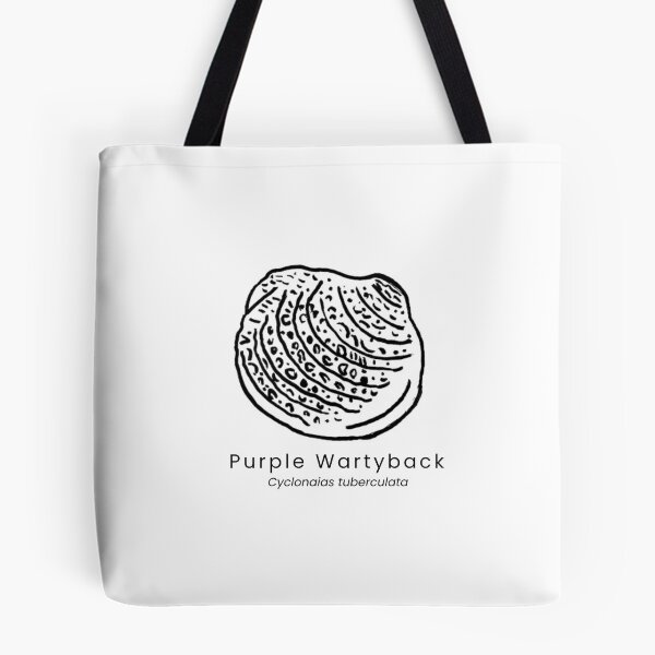 Item preview, Purple Wartyback (Freshwater Mussel) designed and sold by The Freshwater Naturalist.