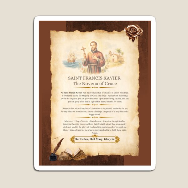 Item preview, St Francis Xavier: Novena of Grace designed and sold by SacredHeritage.