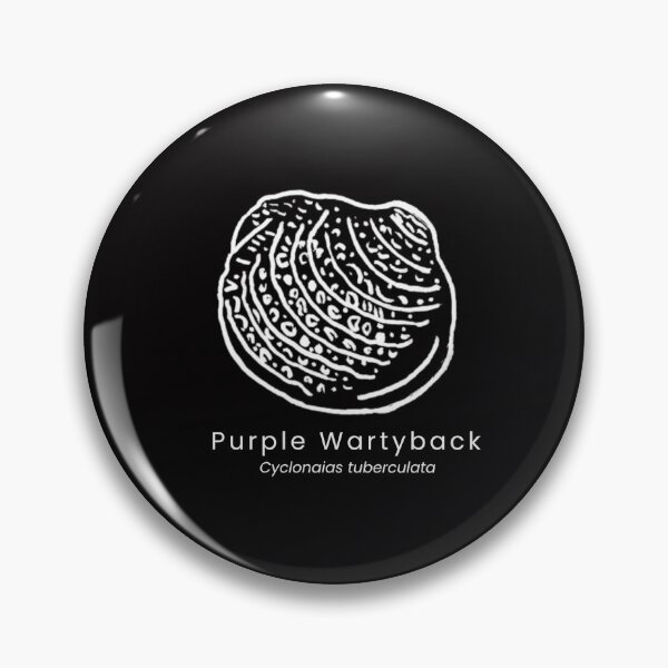 Item preview, Purple Wartyback (Freshwater Mussel) designed and sold by The Freshwater Naturalist.