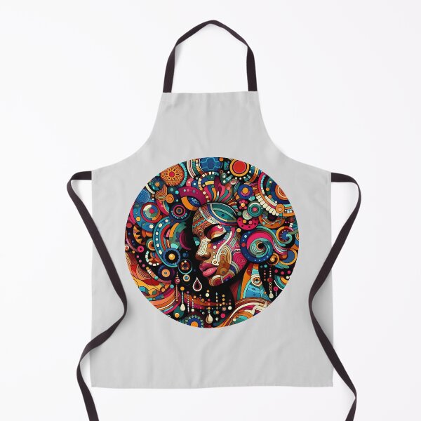 Item preview, Portrait of an Afro Woman: Colorful Ethnic Mosaic designed and sold by Indoni.