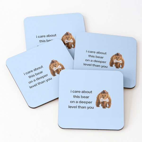 Item preview,  i care about this bear on a deeper level than you designed and sold by extramediium.