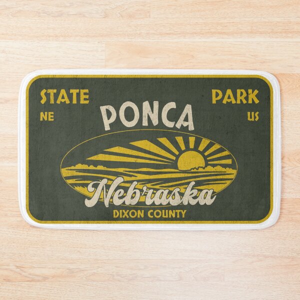 Item preview, Ponca State Park, Dixon County, Nebraska, badge design designed and sold by Wanderful-roads.