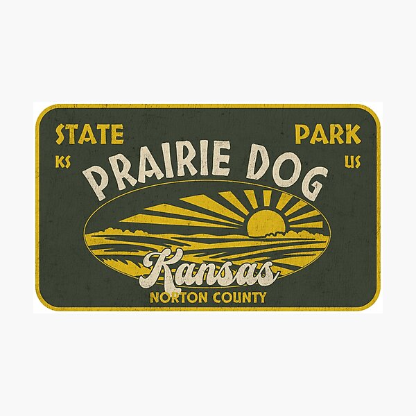 Item preview, Prairie Dog State Park, Norton County, Kansas, badge design designed and sold by Wanderful-roads.