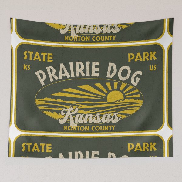 Item preview, Prairie Dog State Park, Norton County, Kansas, badge design designed and sold by Wanderful-roads.