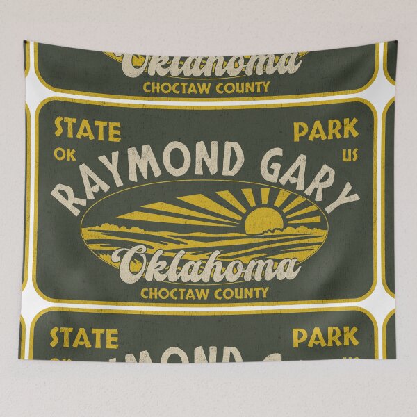 Item preview, Raymond Gary State Park, Choctaw County, Oklahoma, badge design designed and sold by Wanderful-roads.