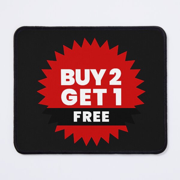 Item preview, Red Buy 2 Get 1 Free Promotional Badge designed and sold by Creatby7030.