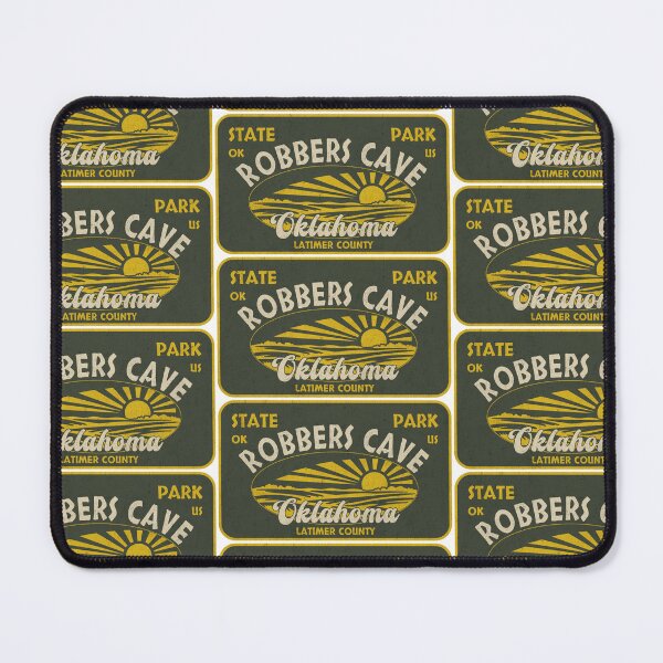Item preview, Robbers Cave State Park, Latimer County, Oklahoma, badge design designed and sold by Wanderful-roads.
