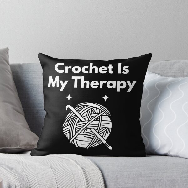 Item preview, Crochet Is My Therapy Cosy Crochet Design designed and sold by SipAndStitchCo.