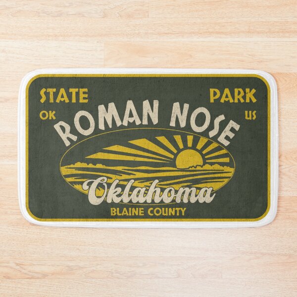 Item preview, Roman Nose State Park, Blaine County, Oklahoma, badge design designed and sold by Wanderful-roads.