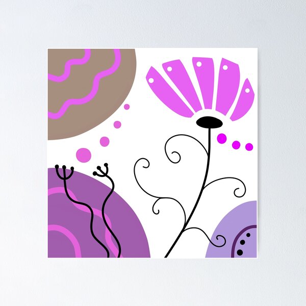 Item preview, Whimsical Purple Boho Minimalism designed and sold by Sartoris Art.
