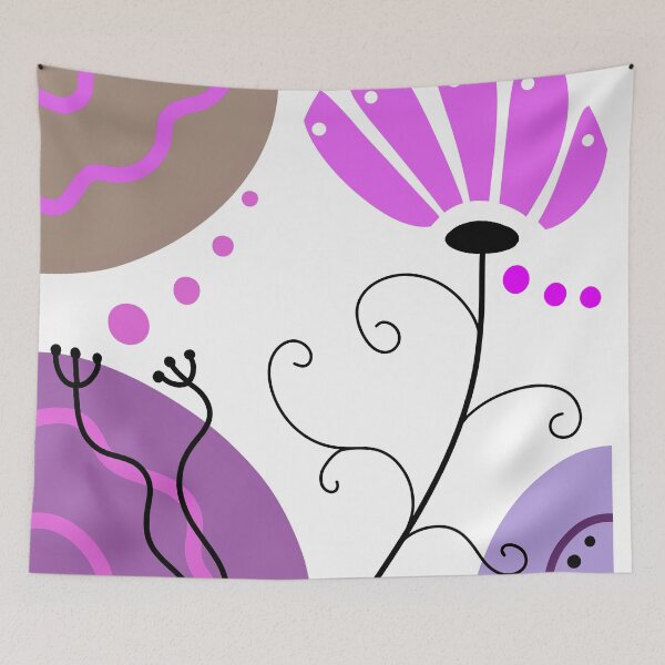 Item preview, Whimsical Purple Boho Minimalism designed and sold by Sartoris Art.