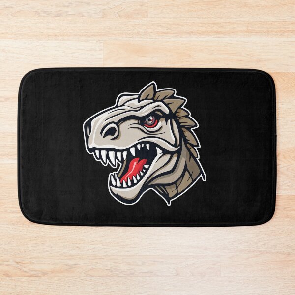 Item preview, T-Rex Dinosaur Head – Scary Cartoon Monster Illustration designed and sold by Stef Ringoot, cartoons and illustrations.